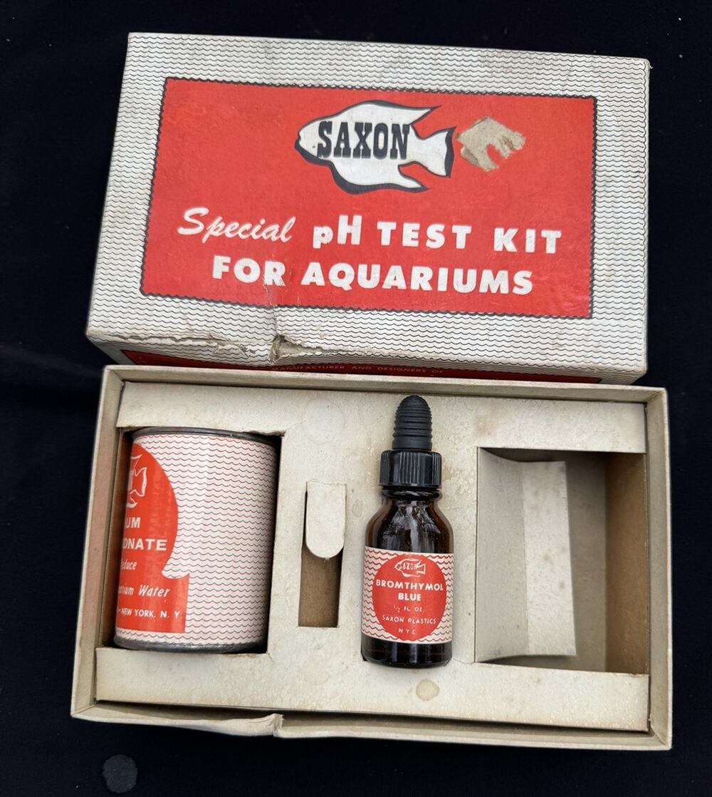 Vintage 1940’s Saxon De Luxe pH Test Kit for Aquariums Collectability Only -To9